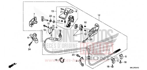 LEVIER DE STATIONNEMENT NC750XDL de 2020